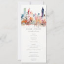 Search for watercolor wedding programs Modern elegant