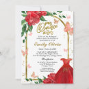 Search for gown quinceanera invitations Watercolor