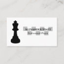 Search for chess business cards Player