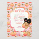 Search for pumpkin baby girl shower invitations Peach