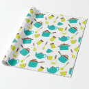 Search for kitchen utensils wrapping paper Retro