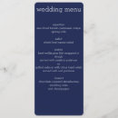 Search for navy blue wedding menus Dinner