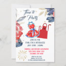 Search for memorial day picnic invitations Red white and blue