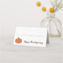 Search for pumpkins place cards Orange