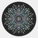 Search for round mandala stickers Black