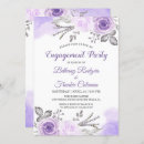 Search for lavender engagement party invitations Violet
