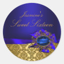 Search for blue gem stickers Gold