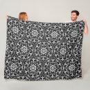 Search for black and white pattern blankets Monochrome