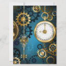 Search for steampunk save the dates Blue