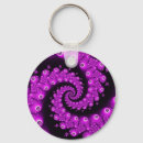 Search for fractal pattern key rings Purple