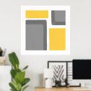 Search for yellow and grey posters Minimalist