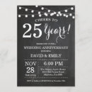 Search for 25 year anniversary invitations 25 years together
