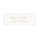 Search for classic elegant return address labels Gold