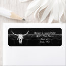 Search for black and white cow return address labels Western