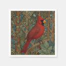 Search for red cardinal napkins Vintage