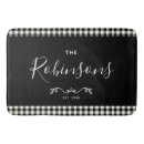Search for rustic bath mats Black and white