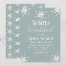 Search for christmas bridal shower invitations Snowflake