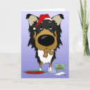 Search for rough collie christmas cards Santa
