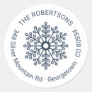 Search for snowflake address stickers Winter