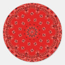 Search for red bandana stickers Paisley