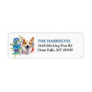 Search for welsh return address labels Watercolor