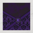 Search for black and purple wedding invitations Plum