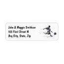 Search for soccer return address labels Player