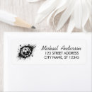 Search for sports teams return address labels Soccer