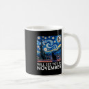 Search for starry night cat mugs President kamala