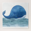 Search for whale puzzles Watercolor
