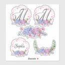 Search for white m stickers Initial