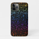 Search for colourful music notes iphone cases Black