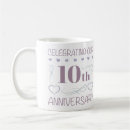 Search for tenth anniversary mugs Elegant