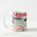 Search for vintage stamps mugs Illustration