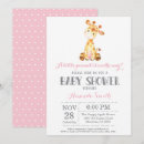 Search for pink giraffe baby shower invitations Cute