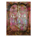Search for pink chandelier art Vintage