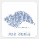 Search for blue seashell stickers Ocean