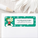 Search for peppermint candy return address labels Charlie brown