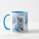 Search for the little white cat mugs Kitten