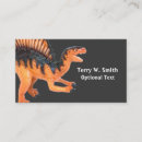 Search for dinosaur business cards Prehistoric