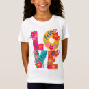 Search for happiness girls tshirts flowers