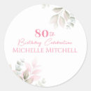 Search for 80th birthday round stickers Script