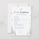Search for baby shower and prediction advice cards Blue