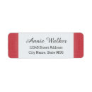 Search for crimson return address labels Modern