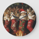 Search for christmas clocks Kitten