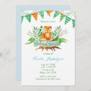 Search for watercolor fox baby shower invitations Botanical
