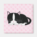Search for tuxedo magnets Cat lady