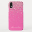 Search for hot pink glitter iphone cases Girly