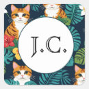 Search for cat monogram stickers Pet
