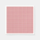 Search for red and white gingham napkins Party